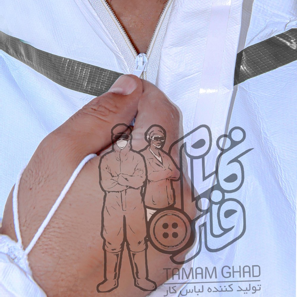 لباس کار محافظتی برند تمام قد یکسره یکبار مصرف مدل EP60 - تصویر 3